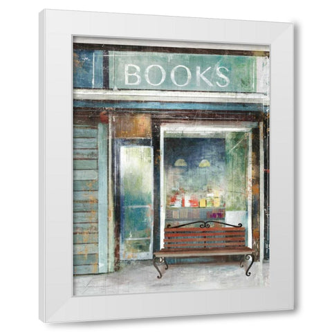 Readers Oasis White Modern Wood Framed Art Print by Wilson, Aimee