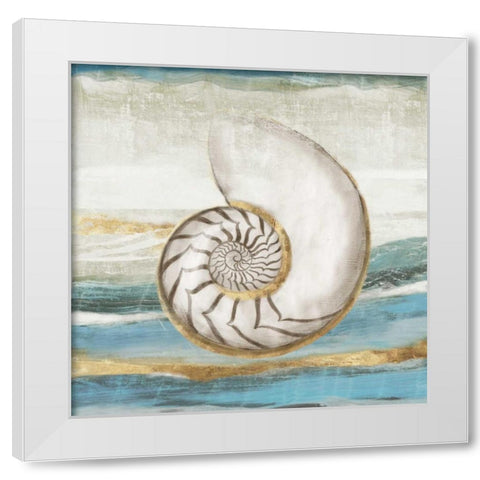 Pacific Touch I White Modern Wood Framed Art Print by Wilson, Aimee