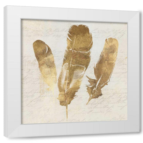 Feather Softly II White Modern Wood Framed Art Print by Wilson, Aimee