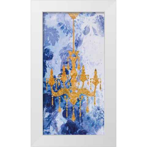 Louis Chandelier I White Modern Wood Framed Art Print by Wilson, Aimee