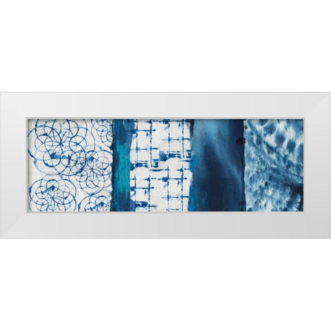 Shibori Patchwork I White Modern Wood Framed Art Print by Wilson, Aimee