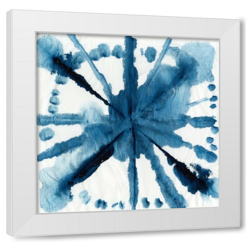 Indigo Dye V White Modern Wood Framed Art Print by Wilson, Aimee