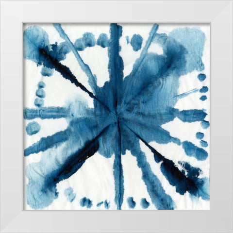 Indigo Dye V White Modern Wood Framed Art Print by Wilson, Aimee