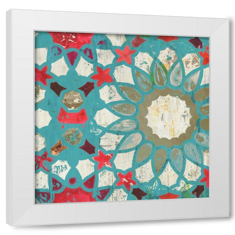 Folky II White Modern Wood Framed Art Print by Wilson, Aimee