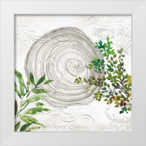 Eco III White Modern Wood Framed Art Print by Wilson, Aimee