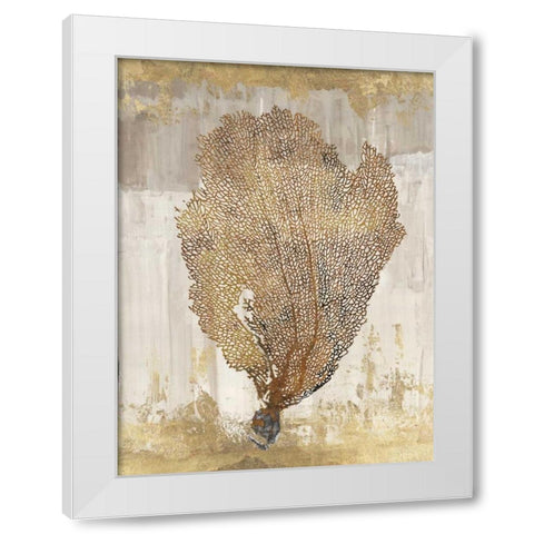 Coral Splendor III White Modern Wood Framed Art Print by Wilson, Aimee