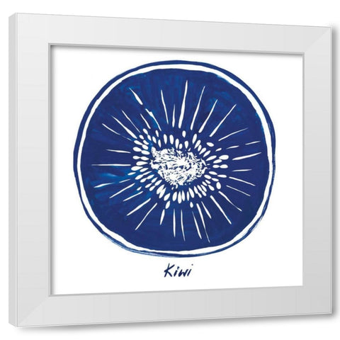 Indigo Kiwi White Modern Wood Framed Art Print by Wilson, Aimee