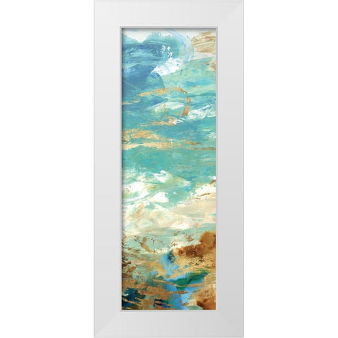 Seaside Abstract II White Modern Wood Framed Art Print by Wilson, Aimee