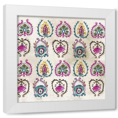 Pattern I White Modern Wood Framed Art Print by Wilson, Aimee