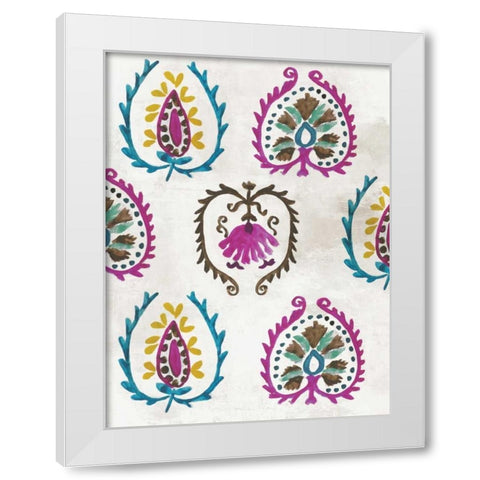 Pattern II White Modern Wood Framed Art Print by Wilson, Aimee