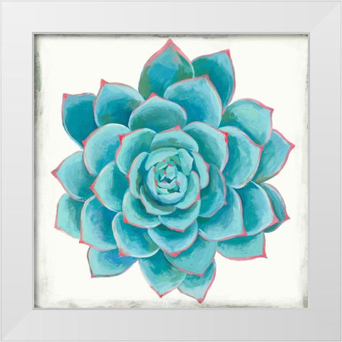 Pastel Succulent II White Modern Wood Framed Art Print by Wilson, Aimee