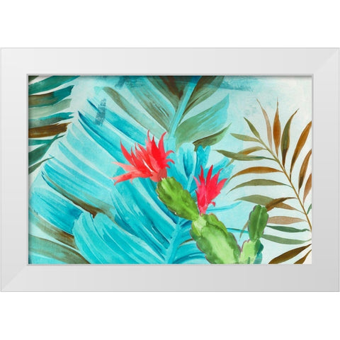 Tropical Mixing White Modern Wood Framed Art Print by Wilson, Aimee