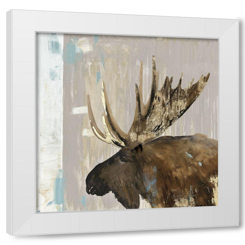 Moose Tails I White Modern Wood Framed Art Print by Wilson, Aimee