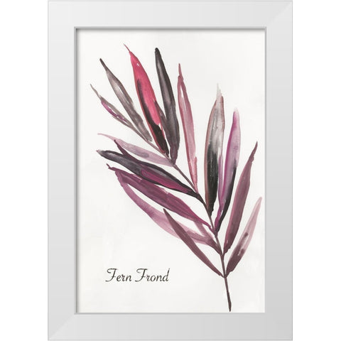 Fern Frond  White Modern Wood Framed Art Print by Wilson, Aimee