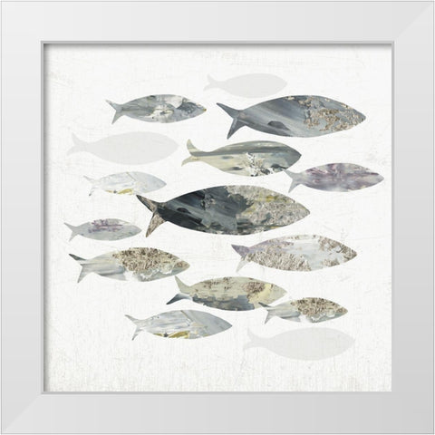 Gone Fishing I  White Modern Wood Framed Art Print by Wilson, Aimee