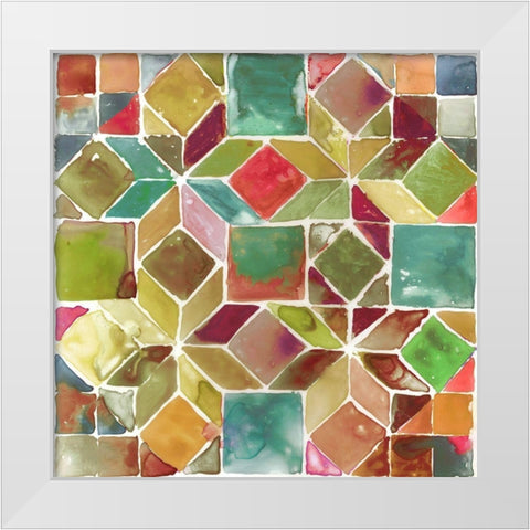 Tessellation II  White Modern Wood Framed Art Print by Wilson, Aimee