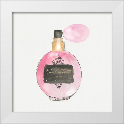 Perfume Paris I  White Modern Wood Framed Art Print by Aimee Wilson