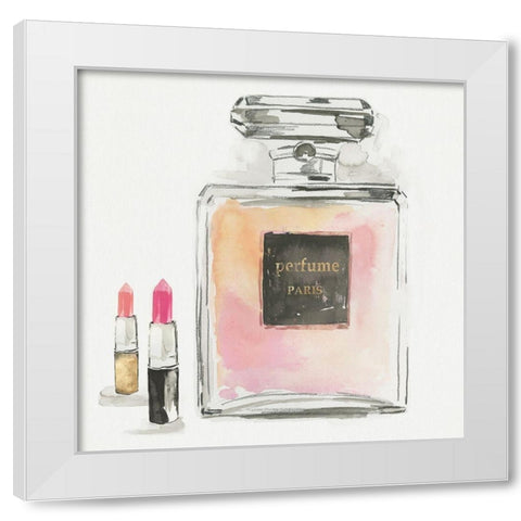 Perfume Paris III  White Modern Wood Framed Art Print by Aimee Wilson