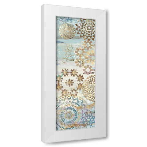 Blue Mosaic II  White Modern Wood Framed Art Print by Aimee Wilson