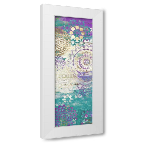 Purple Mosaic II  White Modern Wood Framed Art Print by Aimee Wilson