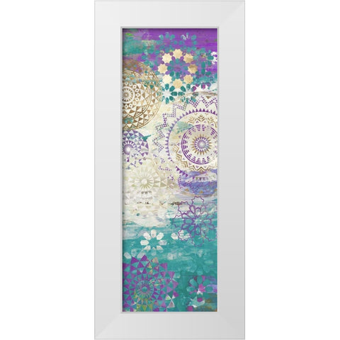Purple Mosaic II  White Modern Wood Framed Art Print by Aimee Wilson