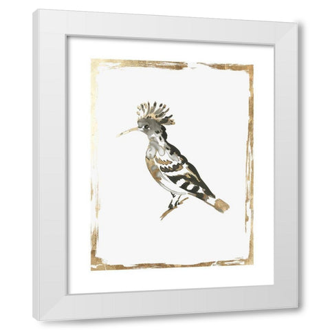 Golden Bird II  White Modern Wood Framed Art Print by Wilson, Aimee