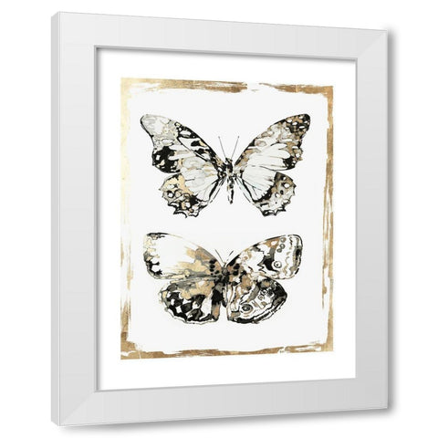 Butterfly Wings  White Modern Wood Framed Art Print by Wilson, Aimee