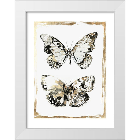 Butterfly Wings  White Modern Wood Framed Art Print by Wilson, Aimee