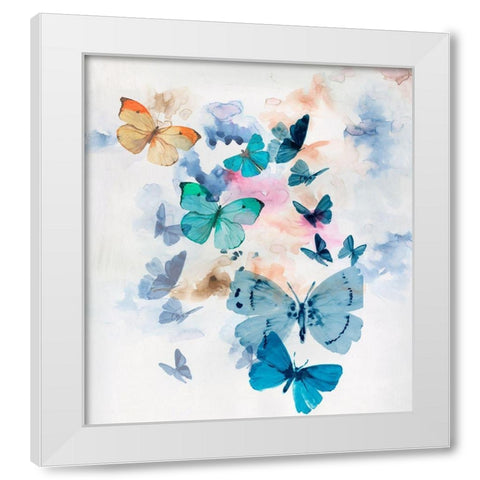 Fly Away  White Modern Wood Framed Art Print by Wilson, Aimee