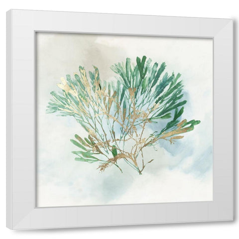 Green Coral III  White Modern Wood Framed Art Print by Wilson, Aimee