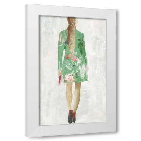 Walking Away White Modern Wood Framed Art Print by Wilson, Aimee