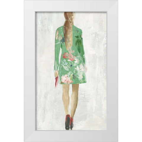 Walking Away White Modern Wood Framed Art Print by Wilson, Aimee