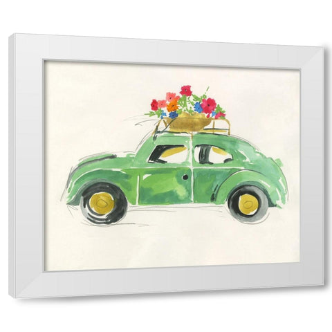 Charming Journey White Modern Wood Framed Art Print by Wilson, Aimee