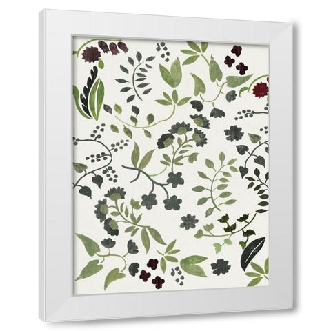 Rebloom White Modern Wood Framed Art Print by Wilson, Aimee