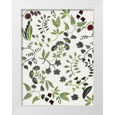 Rebloom White Modern Wood Framed Art Print by Wilson, Aimee