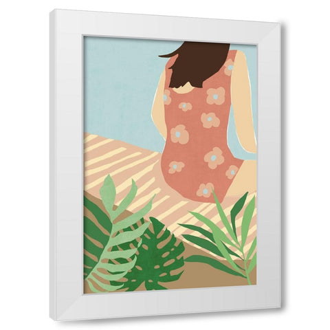 More Sun White Modern Wood Framed Art Print by Wilson, Aimee