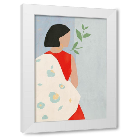 Margarita White Modern Wood Framed Art Print by Wilson, Aimee