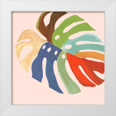 Rainbow Fern II White Modern Wood Framed Art Print by Wilson, Aimee