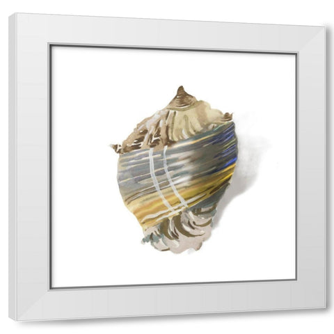 Shell Ashore  White Modern Wood Framed Art Print by Wilson, Aimee