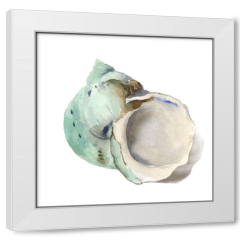 Pearl Shell White Modern Wood Framed Art Print by Wilson, Aimee