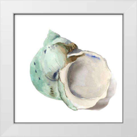 Pearl Shell White Modern Wood Framed Art Print by Wilson, Aimee