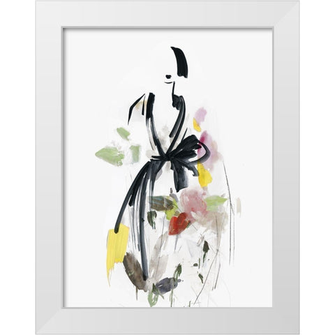 Fashion Flowers I  White Modern Wood Framed Art Print by Wilson, Aimee