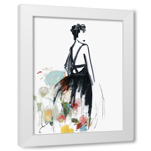 Fashion Flowers II White Modern Wood Framed Art Print by Wilson, Aimee