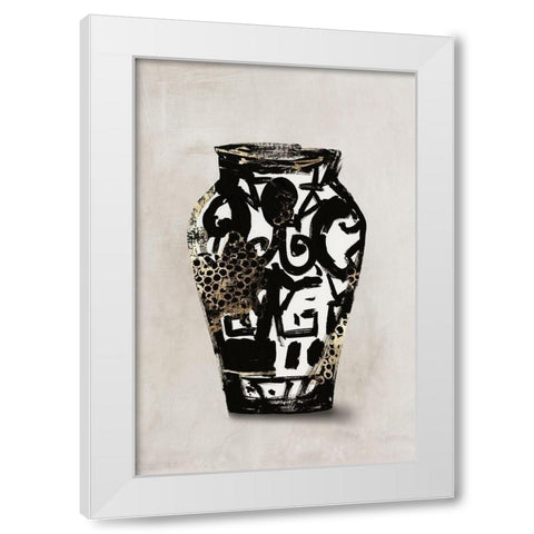 Golden Vase I  White Modern Wood Framed Art Print by Wilson, Aimee