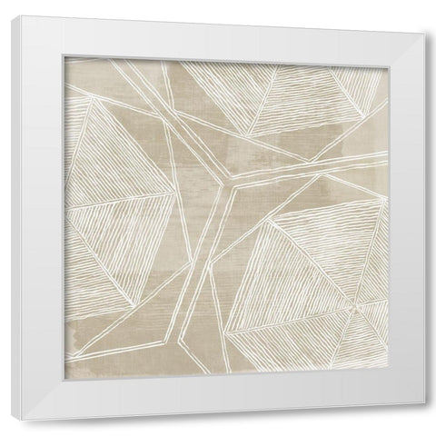 Woven Linen I  White Modern Wood Framed Art Print by Wilson, Aimee