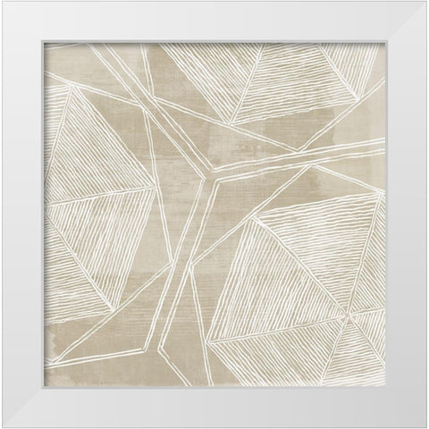 Woven Linen I  White Modern Wood Framed Art Print by Wilson, Aimee