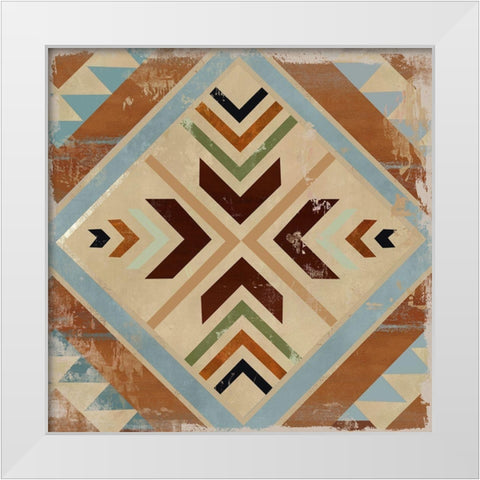 Navajo Tile II  White Modern Wood Framed Art Print by Wilson, Aimee