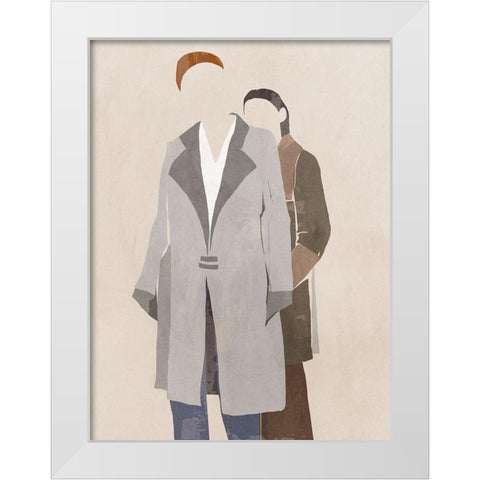 Woman in Scarf III White Modern Wood Framed Art Print by Wilson, Aimee