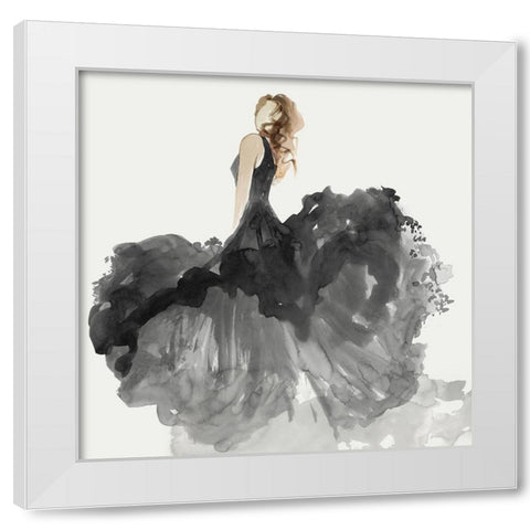 Woman in Black Dress II  White Modern Wood Framed Art Print by Wilson, Aimee