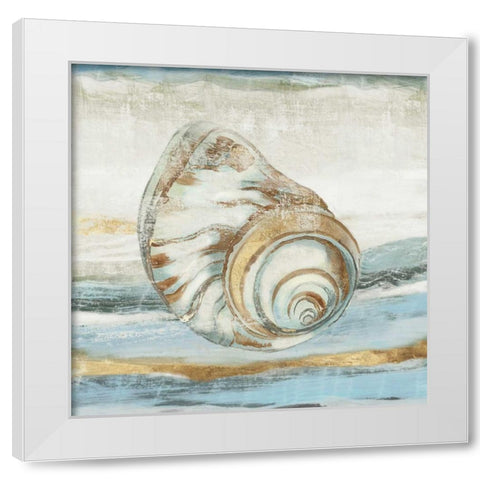 Pacific Touch II White Modern Wood Framed Art Print by Wilson, Aimee